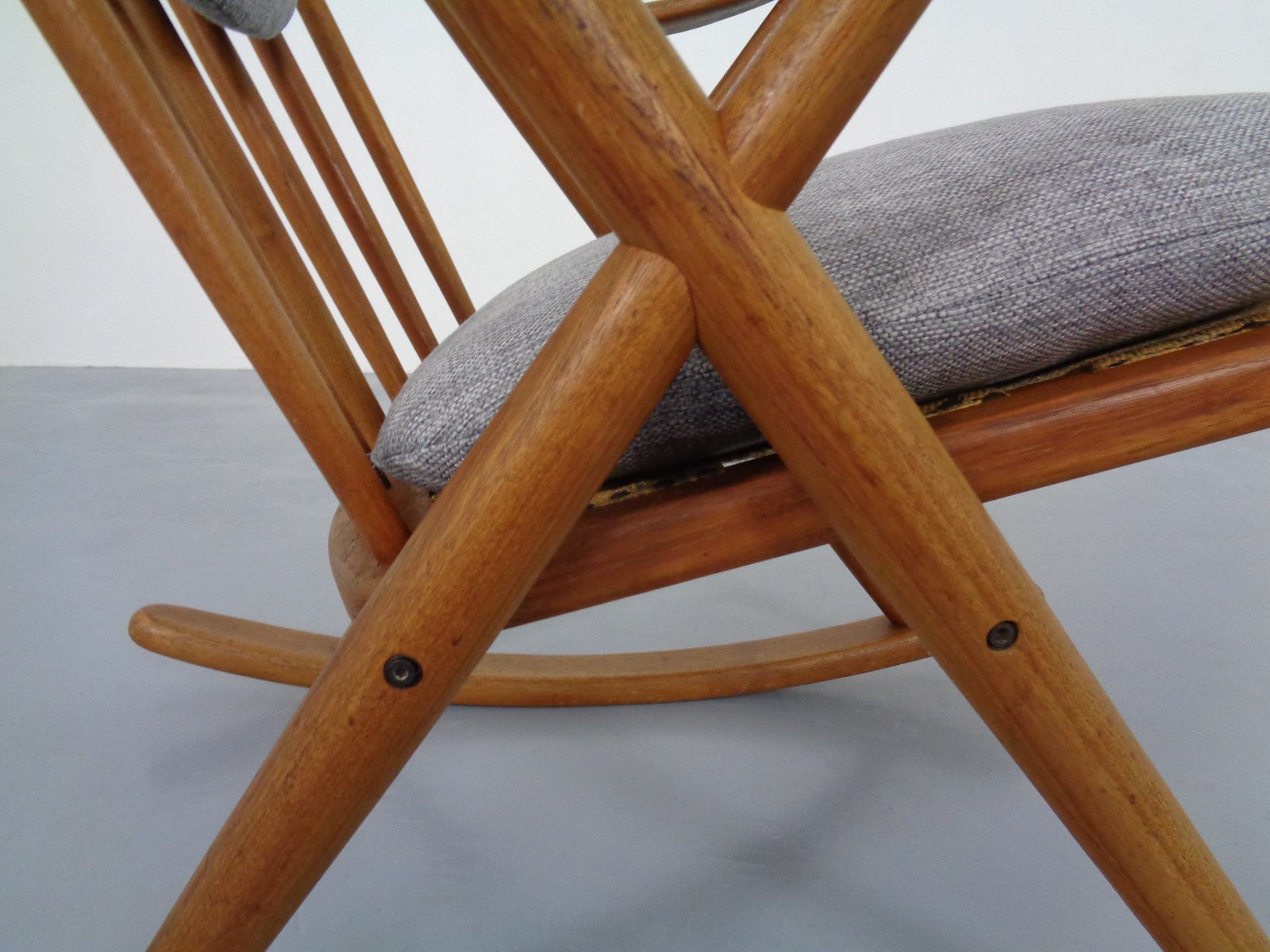 Danish Teak Rocking Chair by Frank Reenskaug for Bramin, 1960s