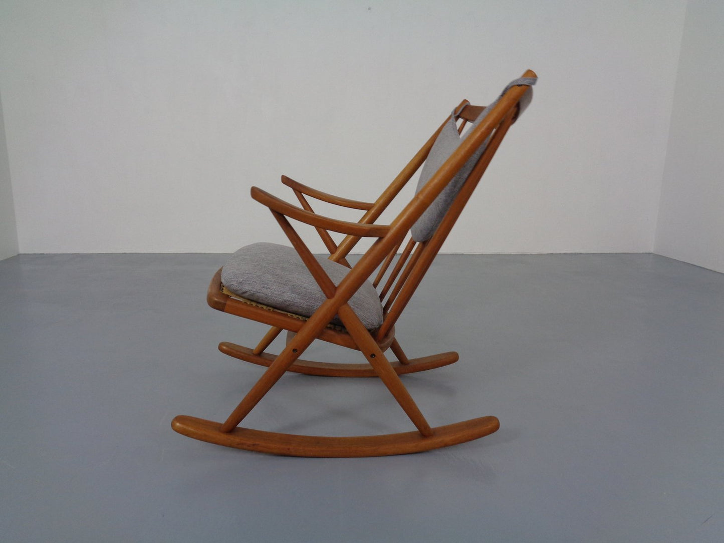 Danish Teak Rocking Chair by Frank Reenskaug for Bramin, 1960s