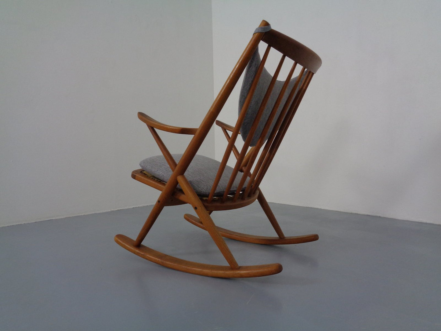 Danish Teak Rocking Chair by Frank Reenskaug for Bramin, 1960s