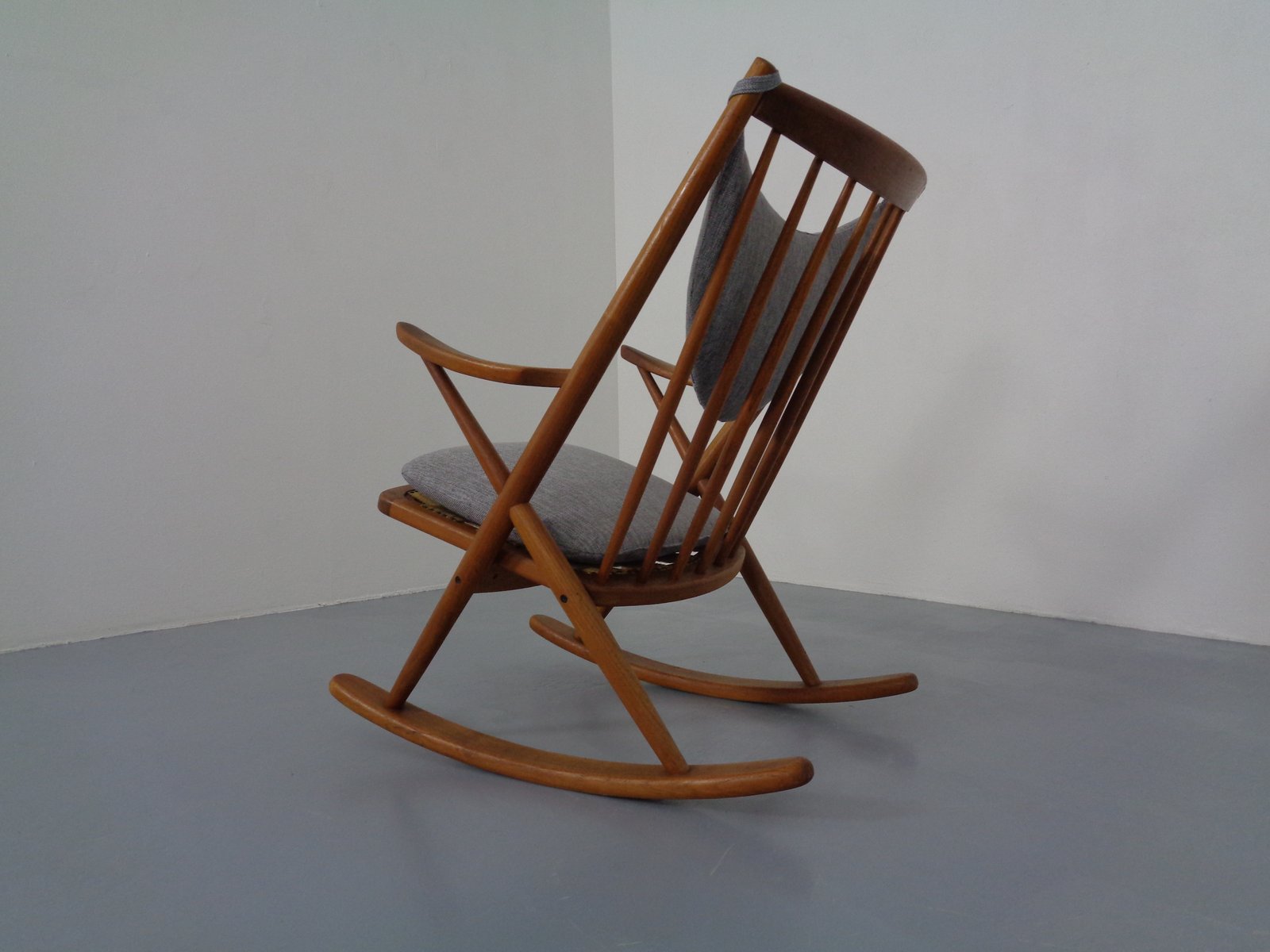 Danish Teak Rocking Chair by Frank Reenskaug for Bramin, 1960s