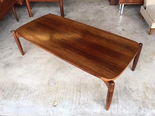 Danish Teak & Rosewood Coffee Table, 1960s-WSA-831369