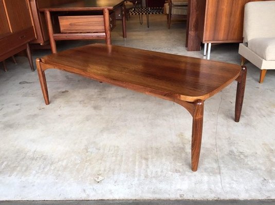 Danish Teak & Rosewood Coffee Table, 1960s-WSA-831369