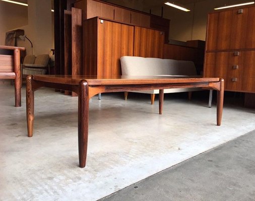 Danish Teak & Rosewood Coffee Table, 1960s-WSA-831369