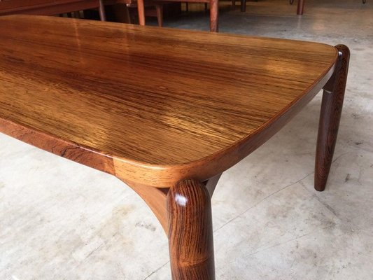 Danish Teak & Rosewood Coffee Table, 1960s-WSA-831369