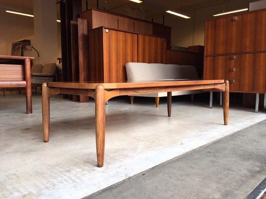 Danish Teak & Rosewood Coffee Table, 1960s-WSA-831369