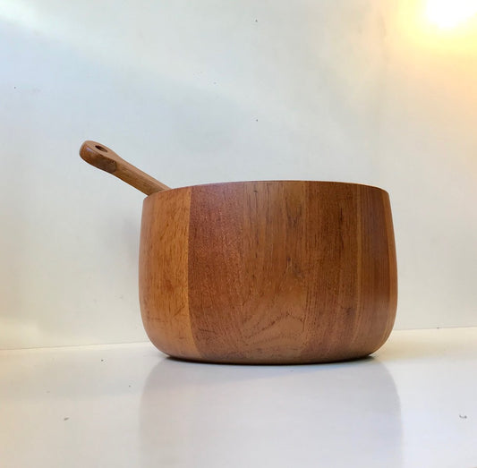 Danish Teak Salad Bowl and Servers Set by Richard Nissen for Nissen, 1960s, Set of 3