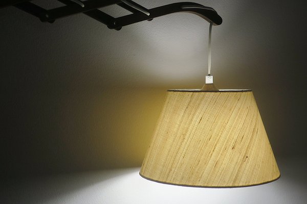 Danish Teak Scissor Wall Lamp by Erik Hansen, 1960s-ED-1700927