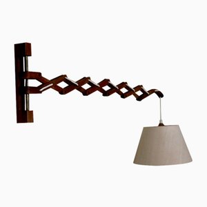 Danish Teak Scissor Wall Lamp by Erik Hansen, 1960s-ED-1700927