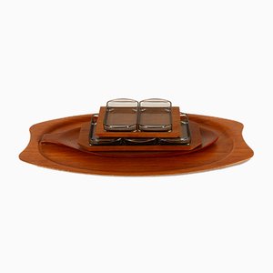 Danish Teak Serving Trays from Wiggers, 1960s, Set of 4-WIX-572425