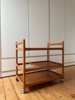 Danish Teak Serving Trolley by Johannes Andersen for CFC Silkeborg-WSA-1257830