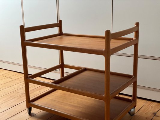 Danish Teak Serving Trolley by Johannes Andersen for CFC Silkeborg-WSA-1257830