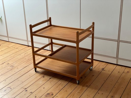 Danish Teak Serving Trolley by Johannes Andersen for CFC Silkeborg-WSA-1257830