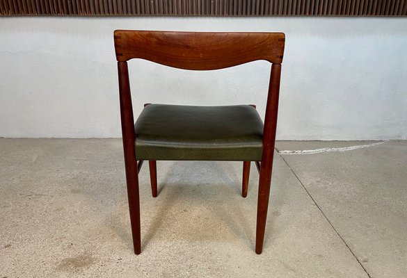 Danish Teak Side Chair with Leather Seat by H.W. Klein for Bramin, 1960s-JP-1180762