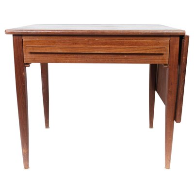 Danish Teak Side Table with Extensions from Silkeborg, 1960s-UY-1000688