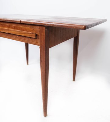 Danish Teak Side Table with Extensions from Silkeborg, 1960s-UY-1000688