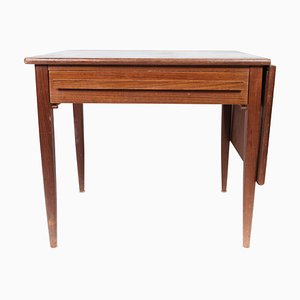 Danish Teak Side Table with Extensions from Silkeborg, 1960s-UY-1000688