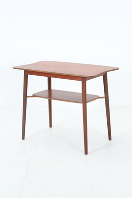 Danish Teak Side Table with Magazine Shelf, 1960s-NIX-2032491