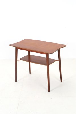 Danish Teak Side Table with Magazine Shelf, 1960s-NIX-2032491