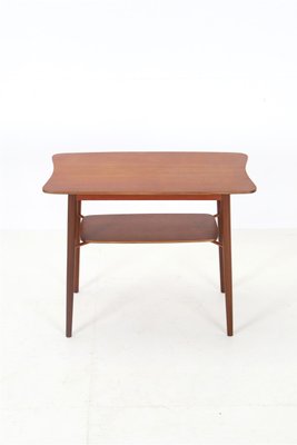 Danish Teak Side Table with Magazine Shelf, 1960s-NIX-2032491