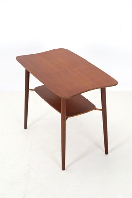 Danish Teak Side Table with Magazine Shelf, 1960s-NIX-2032491