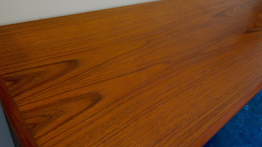 Danish Teak Sideboard with Sliding Doors, 1960s