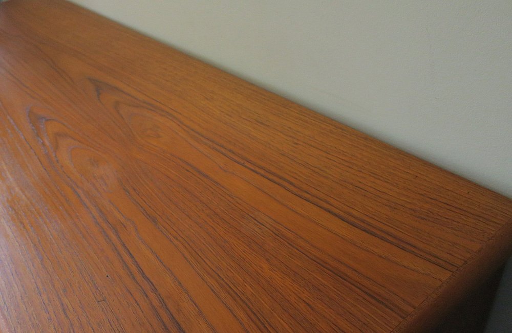 Danish Teak Sideboard with Sliding Doors, 1960s