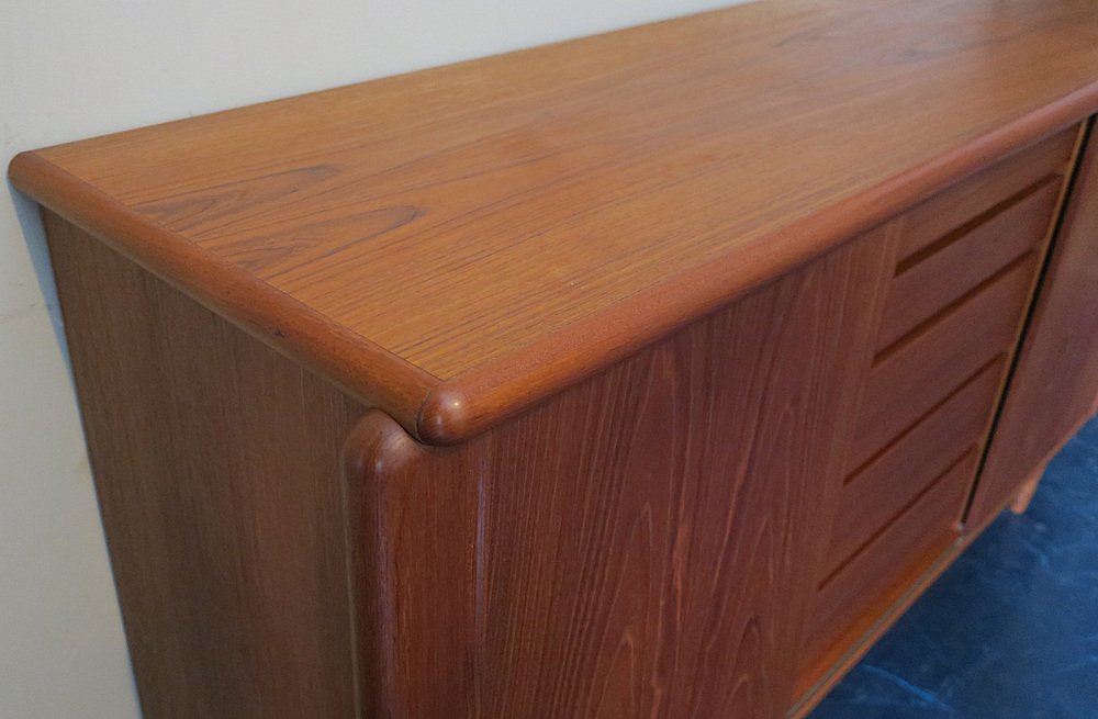 Danish Teak Sideboard with Sliding Doors, 1960s