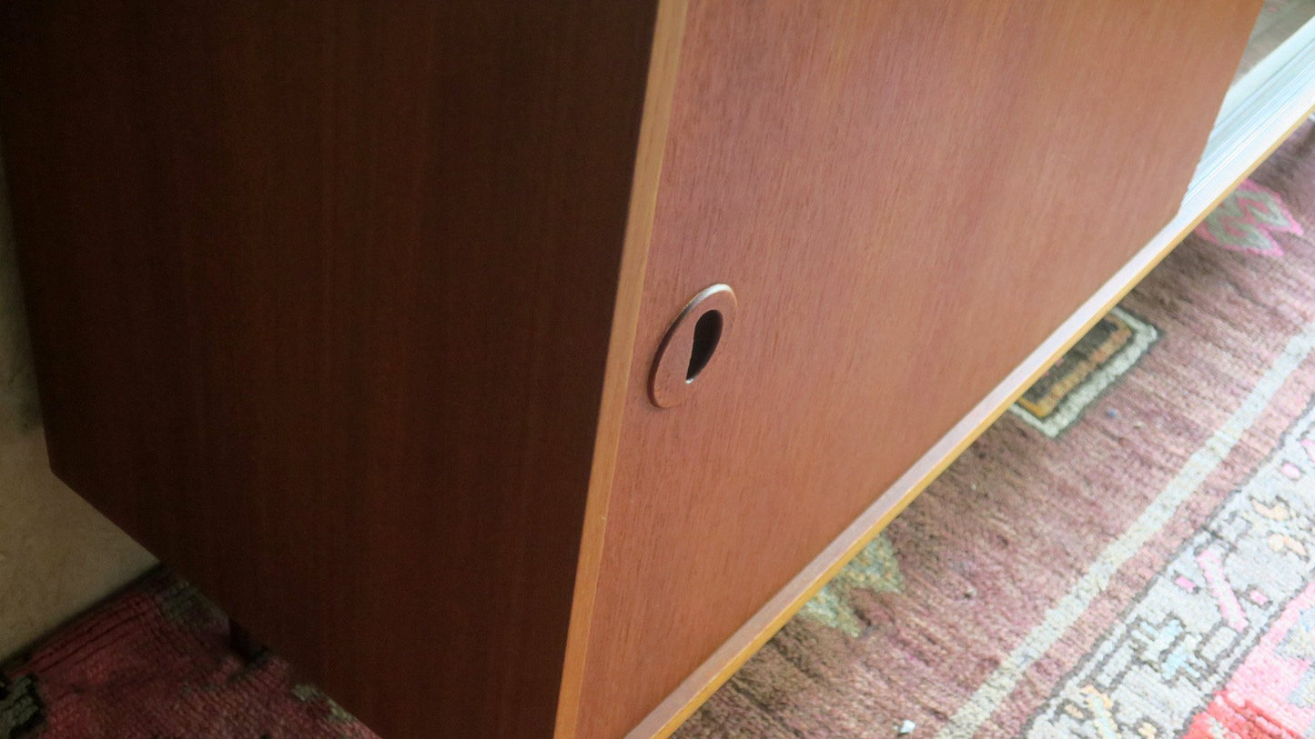 Danish Teak Sideboard with Sliding Doors, 1960s