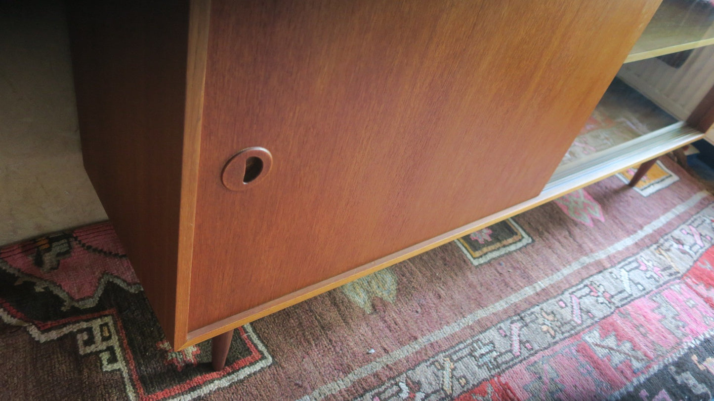 Danish Teak Sideboard with Sliding Doors, 1960s