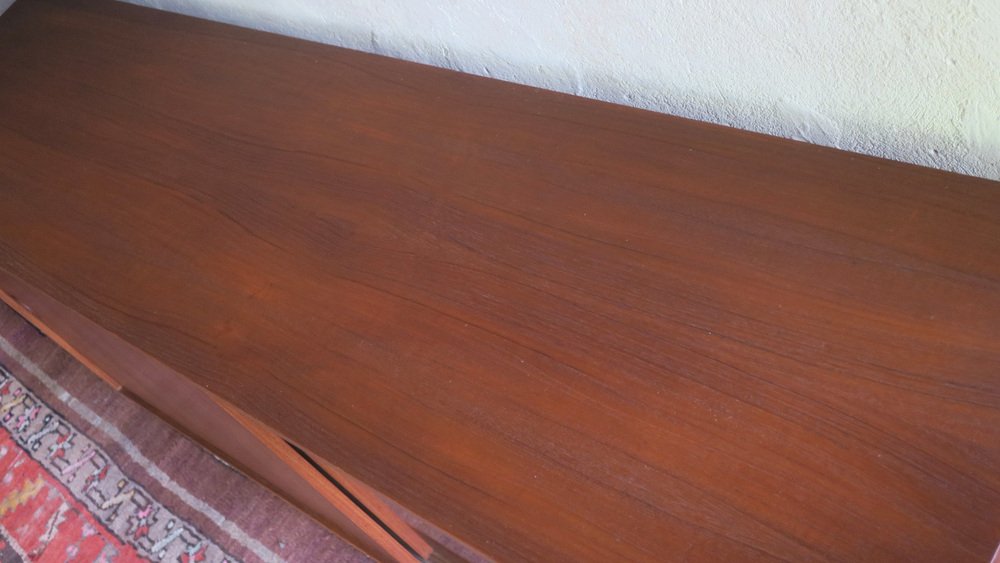 Danish Teak Sideboard with Sliding Doors, 1960s