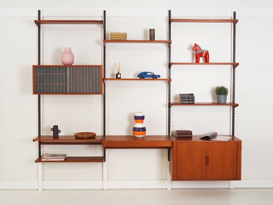 Danish Teak System Bookcase, 1960s-VND-1700998