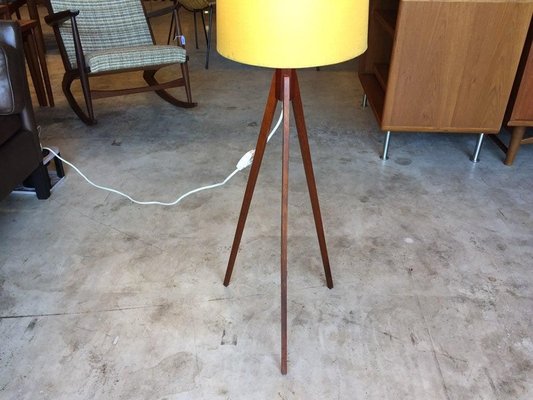 Danish Teak Tripod Floor Lamp, 1960s-WSA-831359