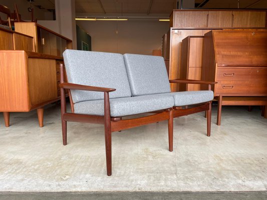 Danish Teak Two-Seater Sofa by Arne Vodder for Glostrup Mobler, 1960s-WSA-933621