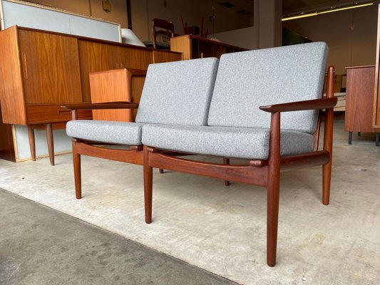 Danish Teak Two-Seater Sofa by Arne Vodder for Glostrup Mobler, 1960s-WSA-933621