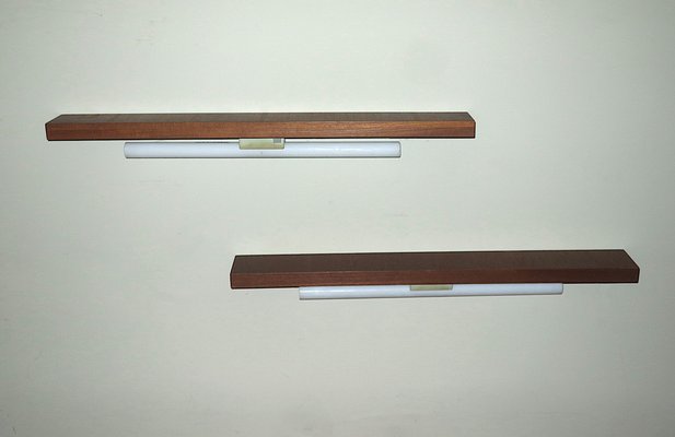 Danish Teak Wall Lights, 1960s, Set of 2-ED-1759380