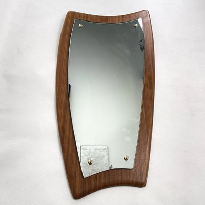 Danish Teak Wall Mirror, 1950s-JUZ-1448712