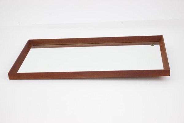 Danish Teak Wall Mirror, 1970s-TZ-1342496