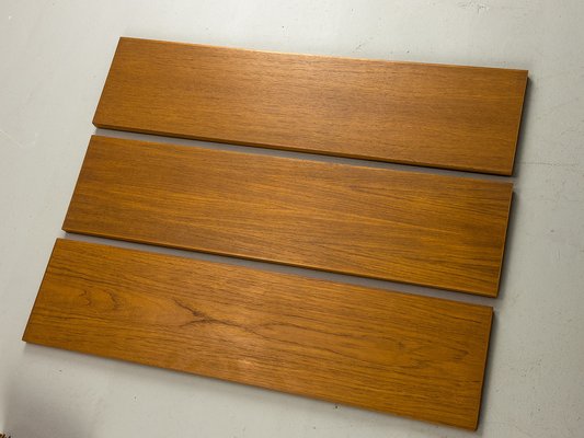 Danish Teak Wall Shelving Unit from Hansen & Guldborg, 1960s-QEQ-1761172