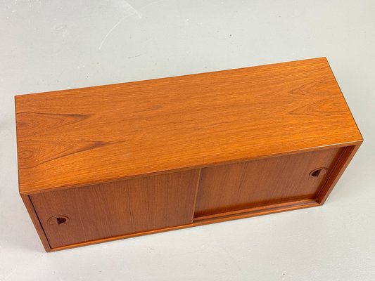 Danish Teak Wall Shelving Unit from Hansen & Guldborg, 1960s-QEQ-2042070