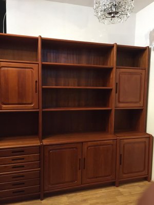 Danish Teak Wall Unit, 1970s-KRS-870451