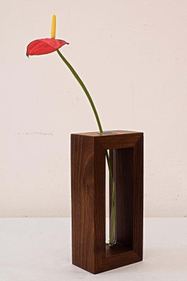 Danish Teak Wood Vase, 1960s-SPD-1161060