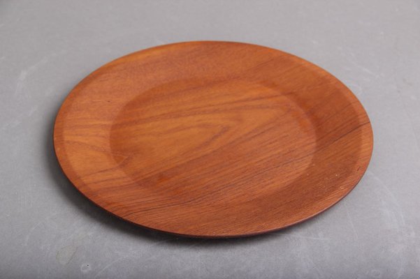 Danish Teak Wooden Plates by Hafnia, Set of 6-DQ-1088878