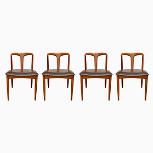 Danish Teakwood Juliane Dining Chairs by Johannes Andersen for Uldum Møbelfabrik, Set of 4-JP-1329043