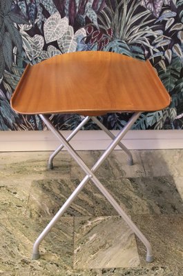 Danish Tray Table in Teak with Folding Stand-BPJ-1264019