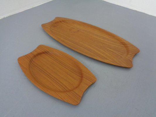 Danish Trays in Teak from Silva, 1960s, Set of 2-RDW-1220734