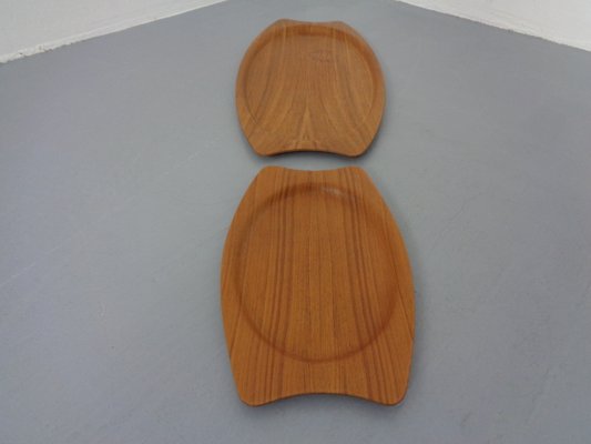 Danish Trays in Teak from Silva, 1960s, Set of 2-RDW-1220734