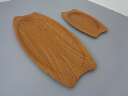 Danish Trays in Teak from Silva, 1960s, Set of 2-RDW-1220734