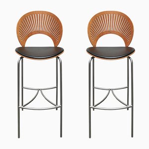 Danish Trinidad Barstools by Nanna Ditzel for Fredericia, 1990s, Set of 2-UAH-557728