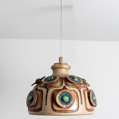 Danish Turquoise Ceramic Pendant, 1970-VDW-1749255