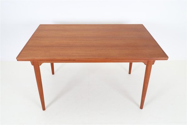 Danish Type 54 Teak Dining Table with Extensions by Gunni Omann Jun, 1960s-NIX-1803202